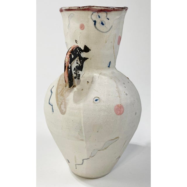 Late 20th Century Hand-Painted Pottery Urn* For Sale - Image 4 of 11