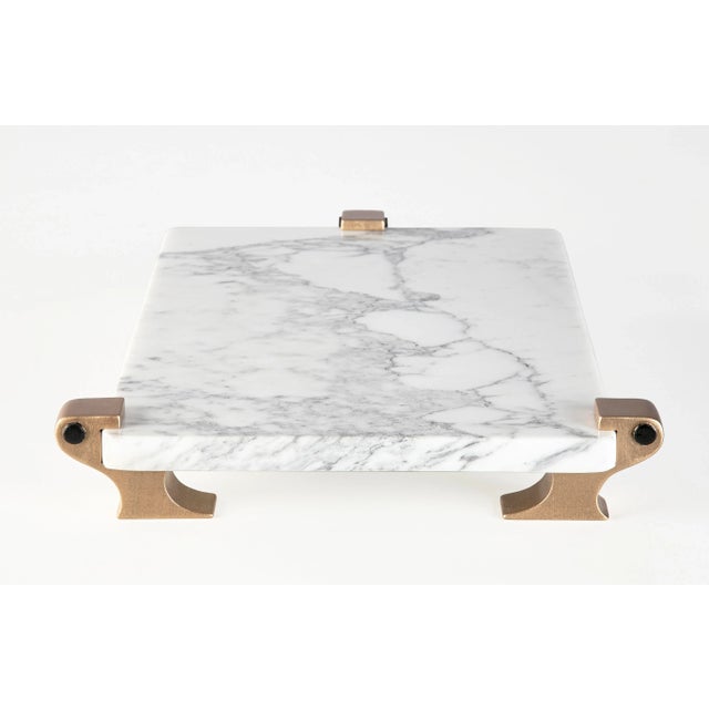 2020s Pardalis Rectangle Marble Tray For Sale - Image 5 of 9
