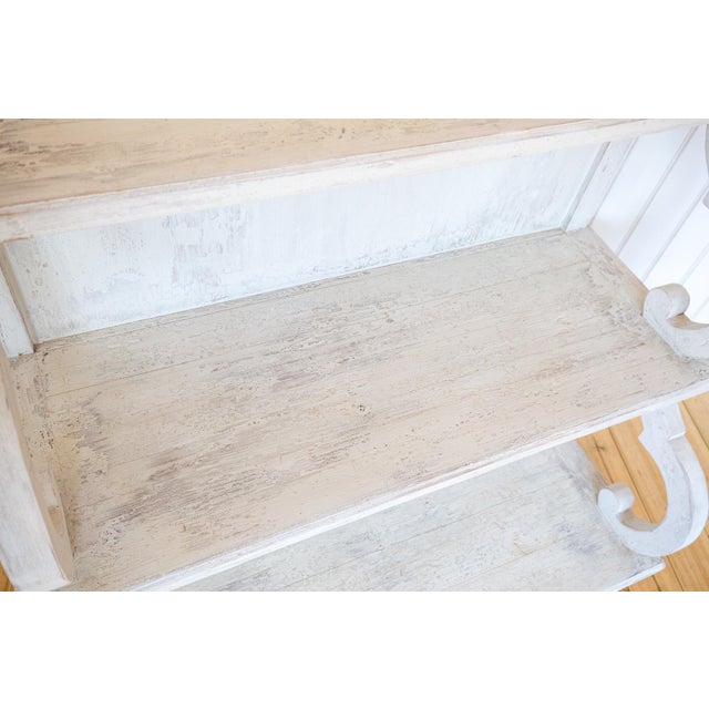 20th Century Regency French White Waterfall Shelving Unit, 1930s For Sale - Image 17 of 18
