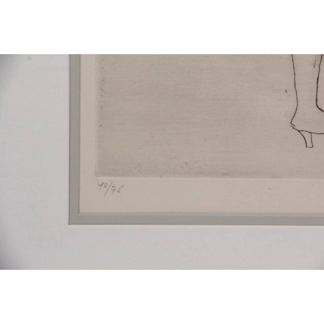 Modern Marino Marini, Marino Marini Etching "Miracle" Hand Signed and Numbered For Sale - Image 3 of 5