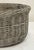 English Basket-Weave Style Garden Stone Round Planter Pots - Two Available For Sale - Image 9 of 10