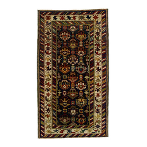 Antique Caucasian Kuba Rug 3’1" X 5’7"