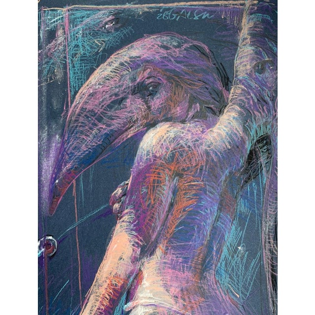 Leszek Zegalski, Nude, Pastel on Paper For Sale - Image 3 of 5