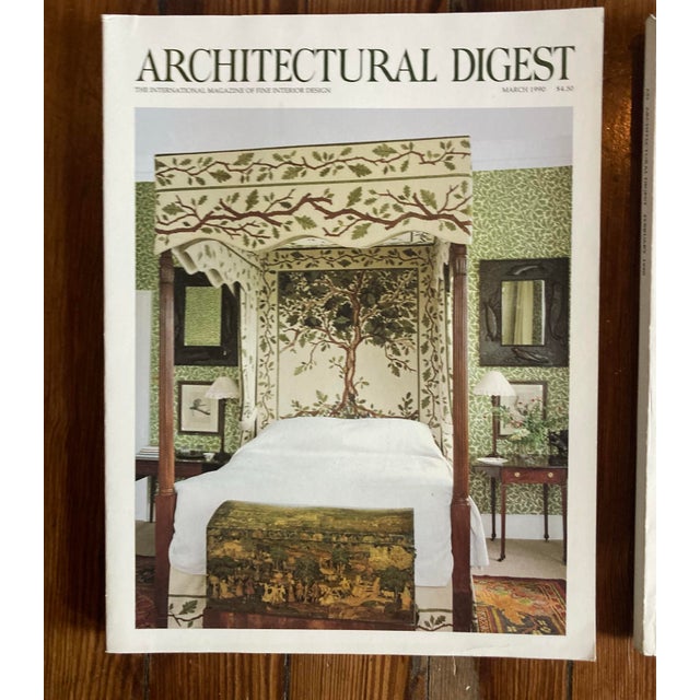 Lot of 4 Vintage Architectural Digest Magazines from 1990’s. These are in excellent condition. The architecture, design,...