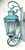 Monumental Coach Style Brass & Bronze Wall Lantern With Verdigris Finish . For Sale - Image 11 of 15