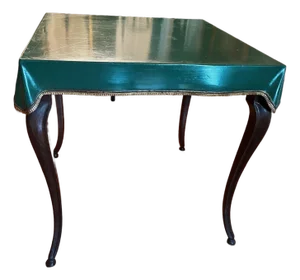 1940s French Draped Card Table