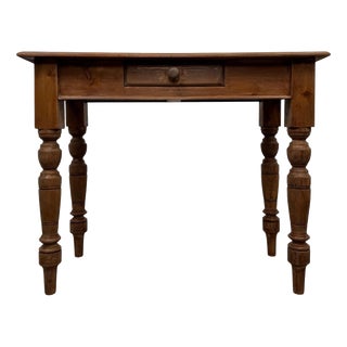20th Century English Pine Side Table For Sale