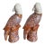 Pair of Ceramic Cockatoo Vases For Sale