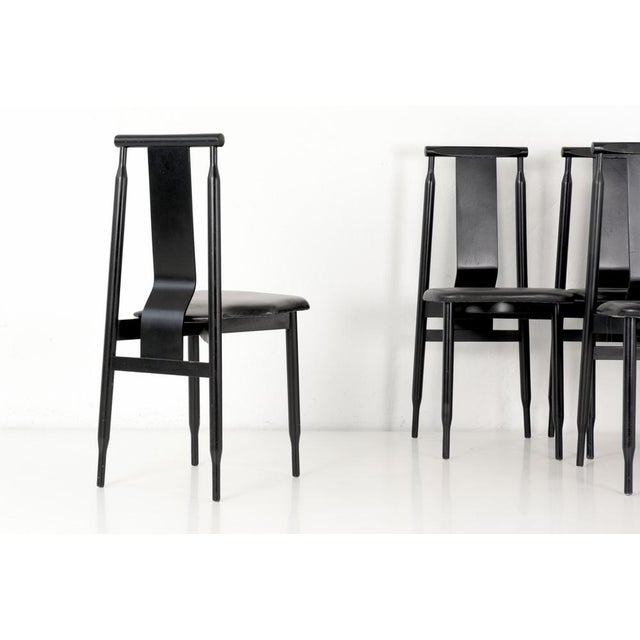 1950s Lierna Chairs by Pier Giacomo and Achile Castiglioni for Gavina, Italy, 1958, Set of 6 For Sale - Image 5 of 12