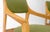 Pair of c1950s Blond Birch Scandinavian Swedish Arm Chairs Green Upholstery
