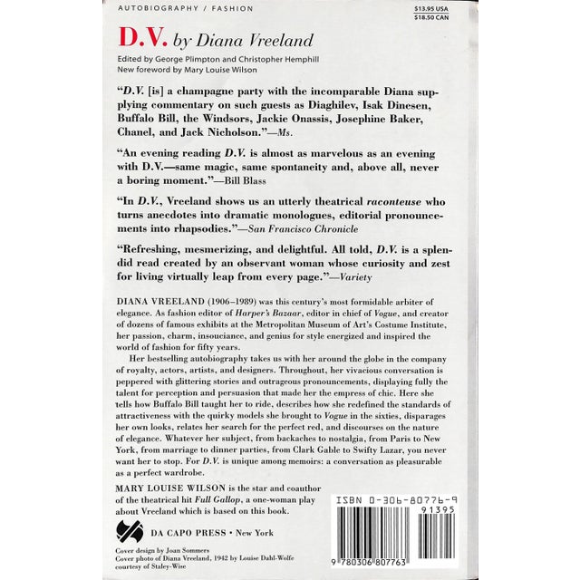 "D.V." 1997 Vreeland, Diana Book For Sale In New York - Image 6 of 6
