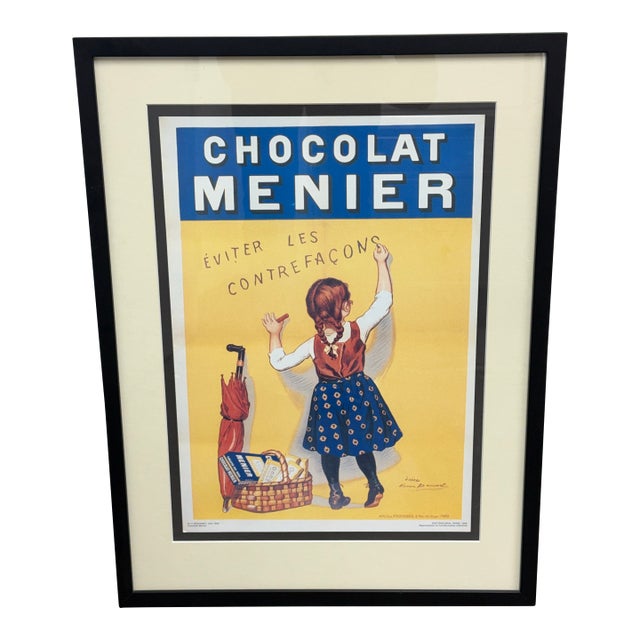 Framed Chocolat Menier Advertising Print For Sale