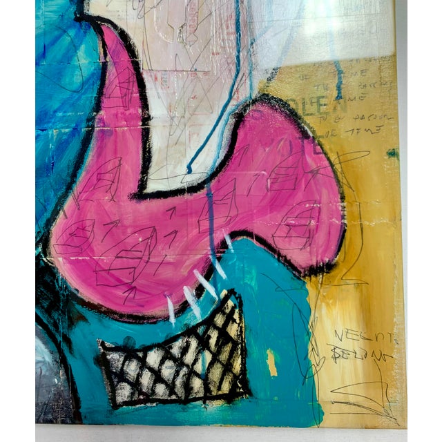 2020s Contemporary Abstract Linwood “How Soon“ Original Painting For Sale - Image 5 of 7