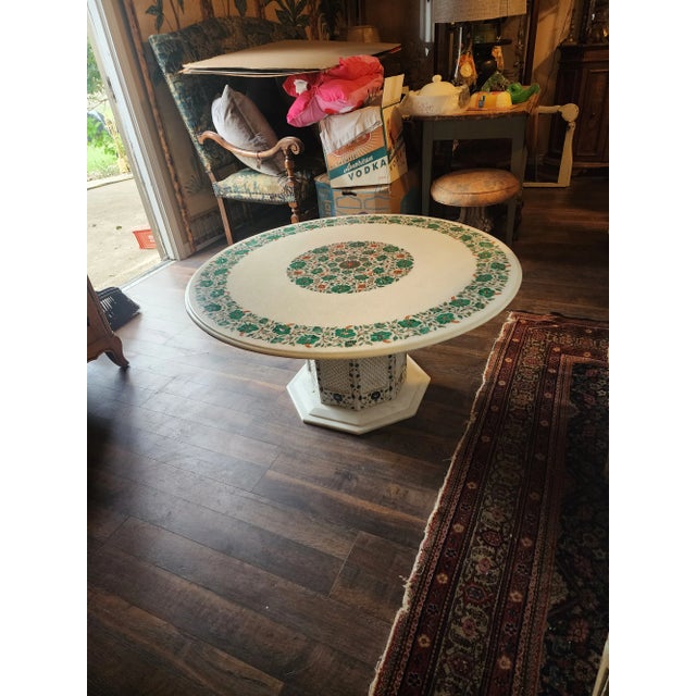 Pietra Dura Marble Coffee Table For Sale - Image 10 of 11