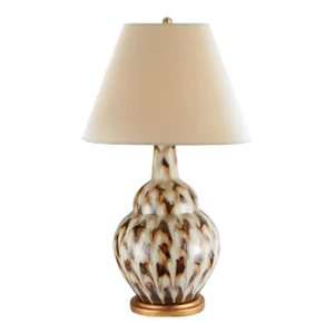 Bunny Williams Home Pheasant Feather Lamp, Brown