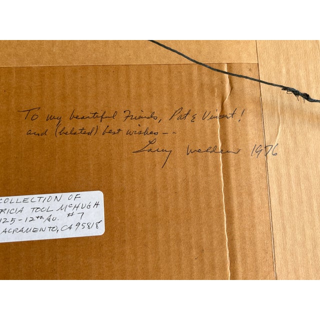 Bottle Green 1976 Vintage California Watercolor Larry Welden Original Painting For Sale - Image 8 of 9