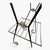 Metal Mid Century Plant Stand Black Metal Wire Patio Table Telephone Table Smoking Stand For Sale - Image 7 of 8