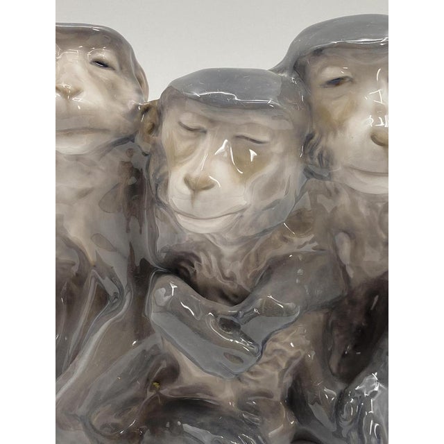 Three Monkeys by Knud Kyhn for Royal Copenhagen, Denmark, 1920 For Sale - Image 15 of 18