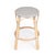 Spritely Home Accent Furniture Tobias 24 in. Seat Height Round Rattan Backless Counter Stool, Gray/White Dot / Natural Rattan Frame For Sale - Image 4 of 8