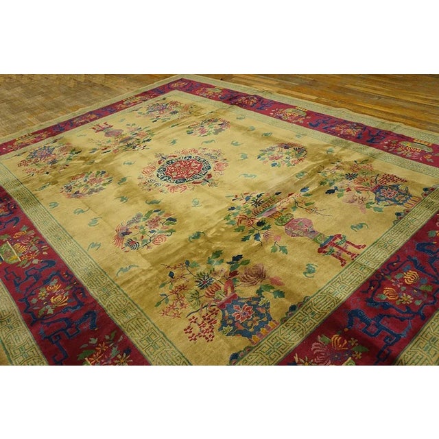 1920s Chinese Art Deco Carpet ( 8'9" x 11'6" - 267 x 351 ) For Sale In New York - Image 6 of 7