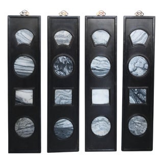 Chinese Dali Stone Panels, 1900s, Set of 4 For Sale