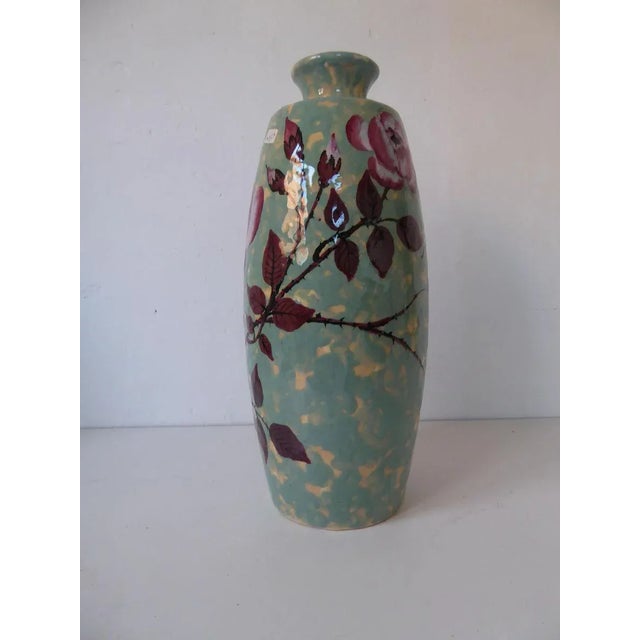 Ceramic Large Art Deco French Ceramic Vase by Simone Larrie for d'Argyll, 1930s For Sale - Image 7 of 10