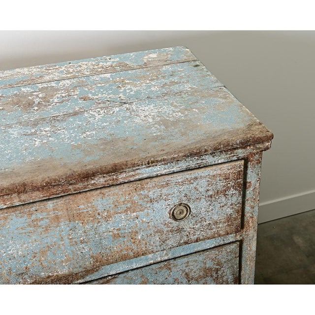 Spanish 19th Century Painted Chest of Drawers From Catalonia For Sale - Image 10 of 15