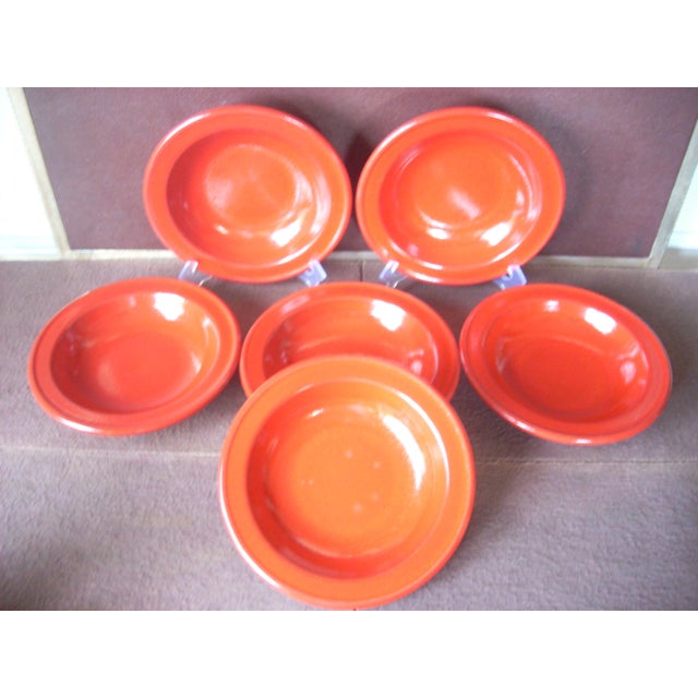 Emile Henry Red Soup Bowls Set of 6 Chairish