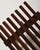 1970s Vintage Dark Wood Slatted Bench, 1970s For Sale - Image 5 of 9