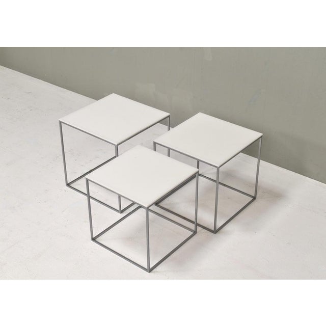 1950s PK71 Nesting Tables by Poul Kjærholm for E. Kold Christensen, 1950s, Set of 3 For Sale - Image 5 of 11