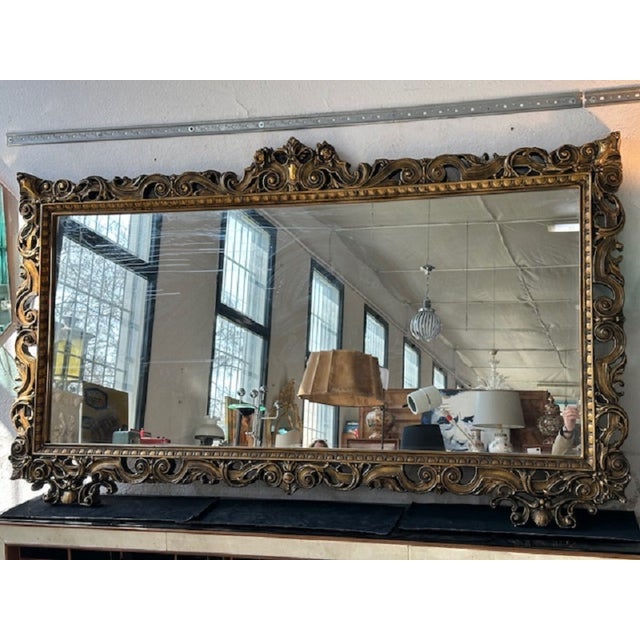 Large Baroque Style Frame Mirror For Sale - Image 13 of 13