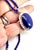 Lapis Pendant With Lapis Bead Chain For Sale - Image 4 of 7