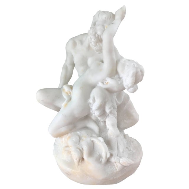Marble Sculpture of Satyr,18th Century For Sale - Image 10 of 10