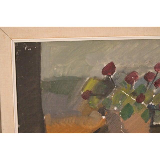B. Sjööberg, Flower Motif, 1950s, Oil on Canvas, Framed For Sale - Image 4 of 18