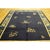 1920s Floral Chinese Square Peking Antique Navy Blue Allover Knotted Wool Rug For Sale - Image 4 of 10