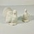 White 1980s Vintage Arts & Crafts Americana Ceramic Thanksgiving Turkey Salt & Pepper Shakers - A Pair For Sale - Image 8 of 15