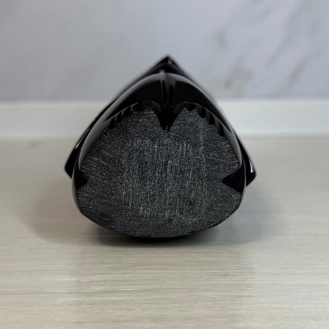 Gold Mid 20th Century Hand-Carved Banded Gold-Sheen Obsidian Figure (8") For Sale - Image 8 of 8