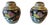 Asian Twin Cloisonne Ginger Pots For Sale