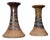Mid-Century Modern Danish Studio Pottery Candleholders by Tue Poulsen for Tue Keramik, 1960s, Set of 2 For Sale