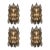 Italian “Poliedri” Murano Glass Wall Sconce in Venini Design - Lot of 4 For Sale
