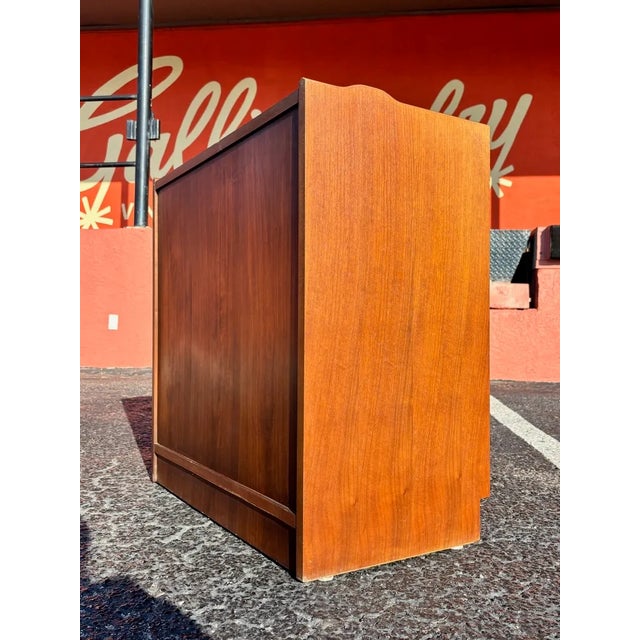 Lane Furniture Mid Century Lane Martinique Record Cabinet Bookcase For Sale - Image 4 of 18