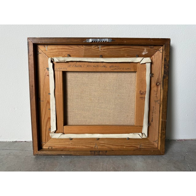 1970's M. Valade Still Life Oil on Canvas Painting, Framed For Sale - Image 9 of 10