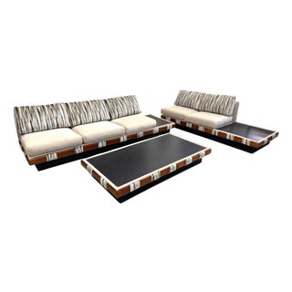 1960’s Adrian Pearsall Sectional Sofa Set with Matching Cocktail Table For Sale