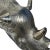 Late 20th Century Wall Mounted Cast Aluminum Rhino Sculpture For Sale - Image 4 of 12