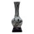 Tall Ming Village Four-Sided Hand-Painted Chinese Porcelain Crane & Blossom Vase, 21" For Sale