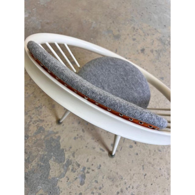 White Circle Chair by Yngve Ekström for Swedese For Sale - Image 10 of 11