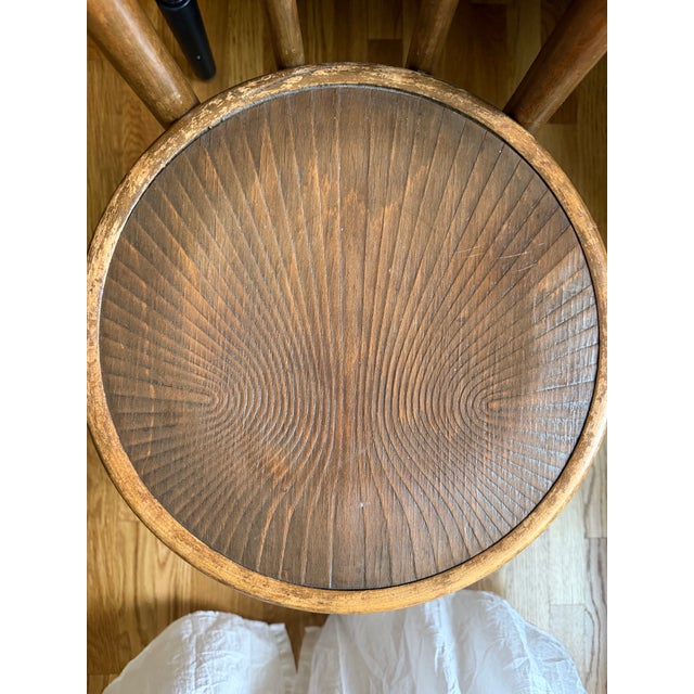 Early 20th Century Set of Six Early 20th Century Mazowia Bentwood Café Dining Chairs For Sale - Image 5 of 8