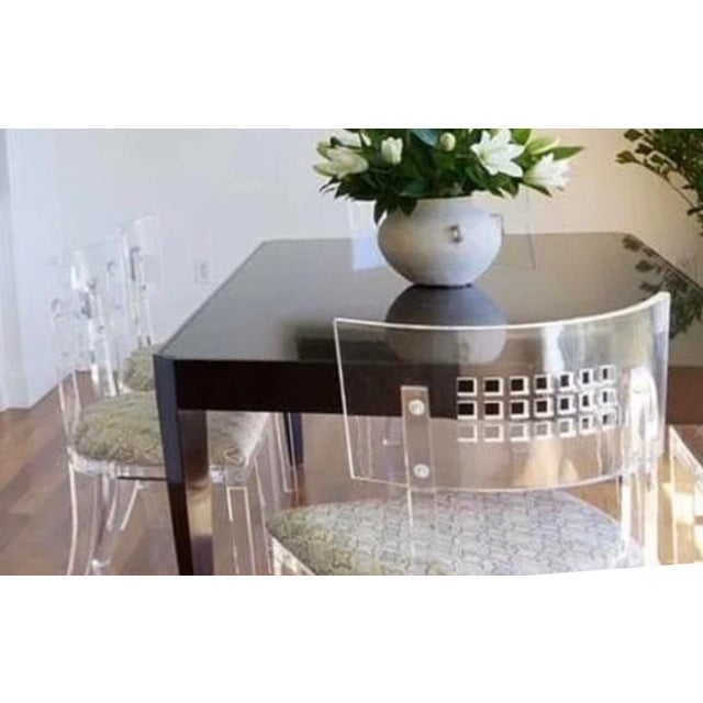 Art Deco Art Deco Style Nancy Corzine Modern Mahogany Dining Table For Sale - Image 3 of 7