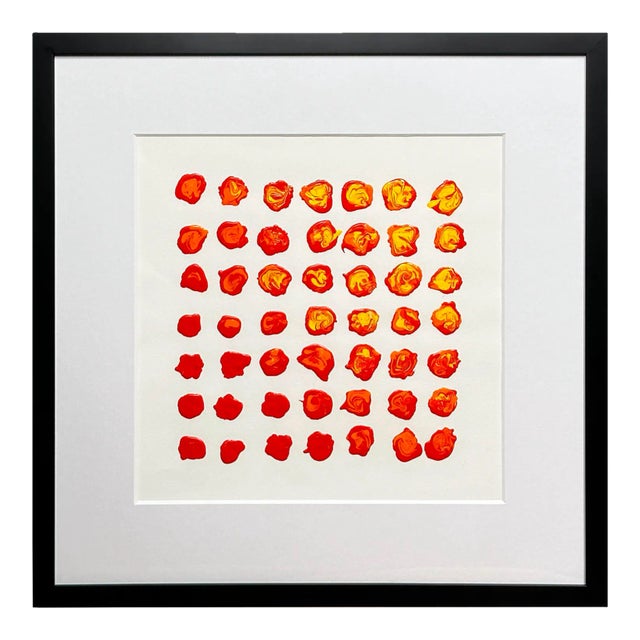 Bruce J. Bloom Contemporary Abstract Painting, Framed For Sale