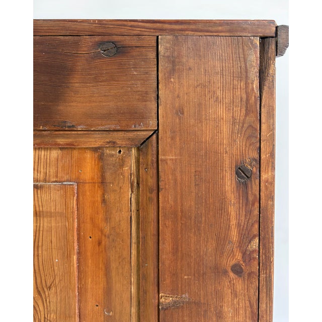 19th-Century Biedermeier Style Mahogany Chest of Drawers, Matched Flame Grain For Sale - Image 12 of 13